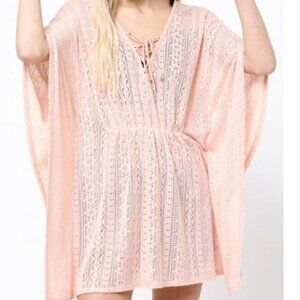 LOVE RICHE LIGHT PEACH BEACH COVERUP Large